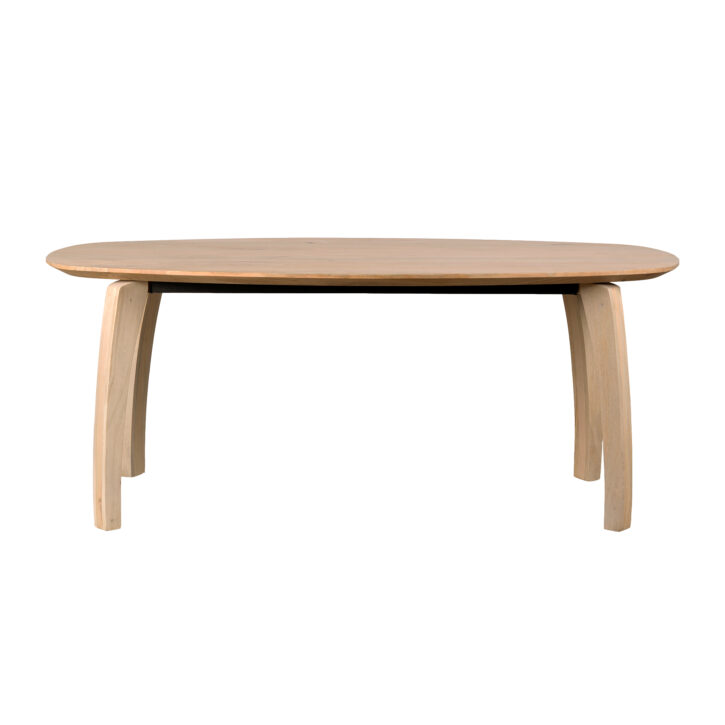 Lewis & Loft Eettafel Luna – FSC®-gecertificeerd mangohout – Deens ovaal – 180×100 cm – Naturel