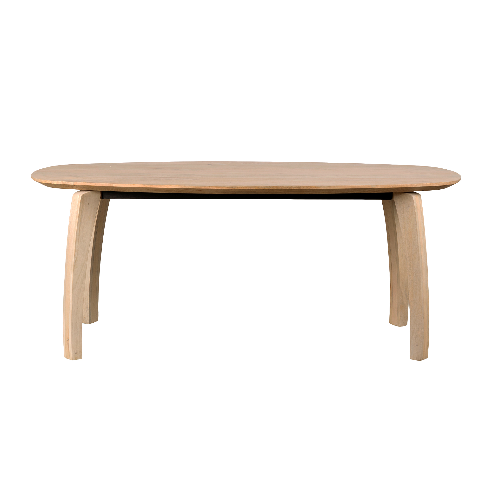 Lewis & Loft Eettafel Luna – FSC®-gecertificeerd mangohout – Deens ovaal – 180×100 cm – Naturel