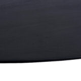 QUVIO Eettafel Sofia– Ovaal – 180×90 cm – Stalen kruispoot – FSC®-gecertificeerd mangohout –  Zwart