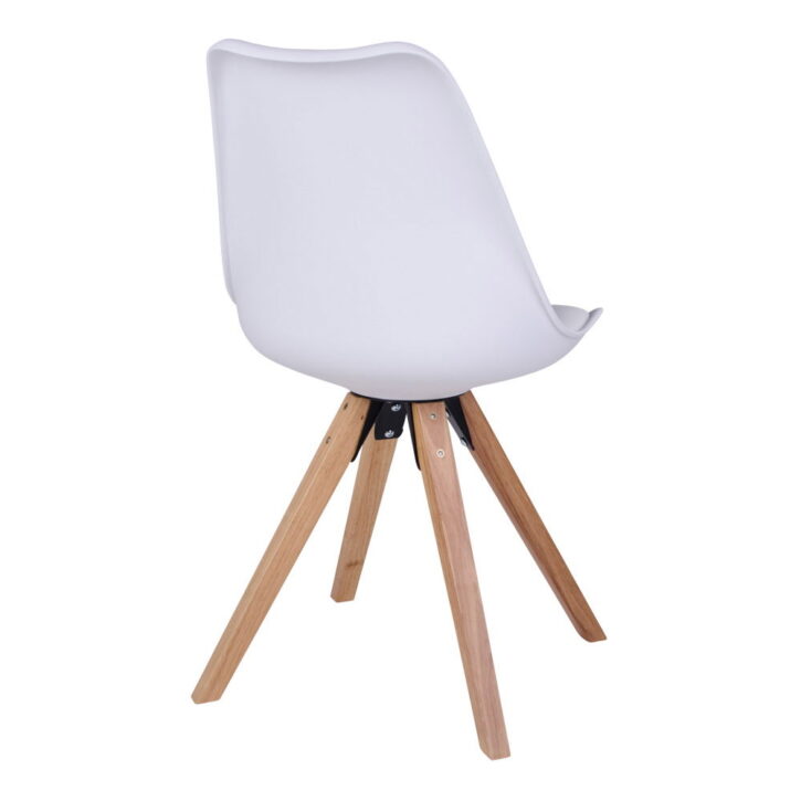 QUVIO Eetkamerstoel Zurich – Wit – Set van 2