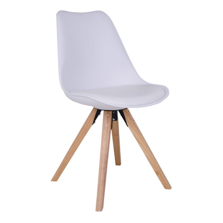 QUVIO Eetkamerstoel Zurich – Wit – Set van 2