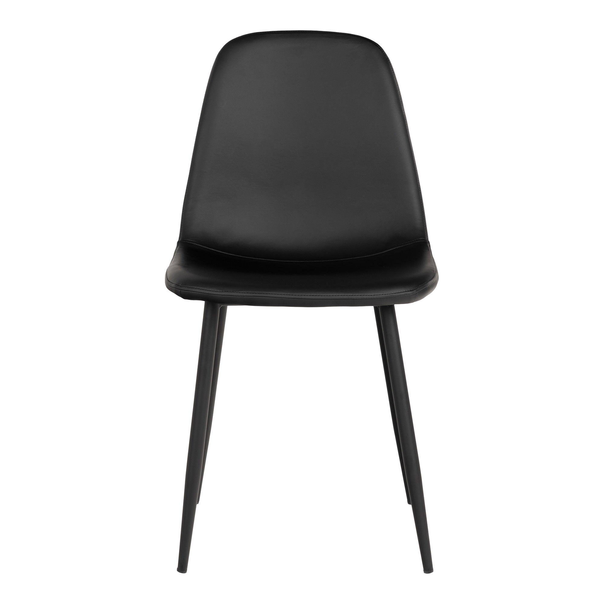 QUVIO Eetkamerstoel Paris – Zwart – Set van 2