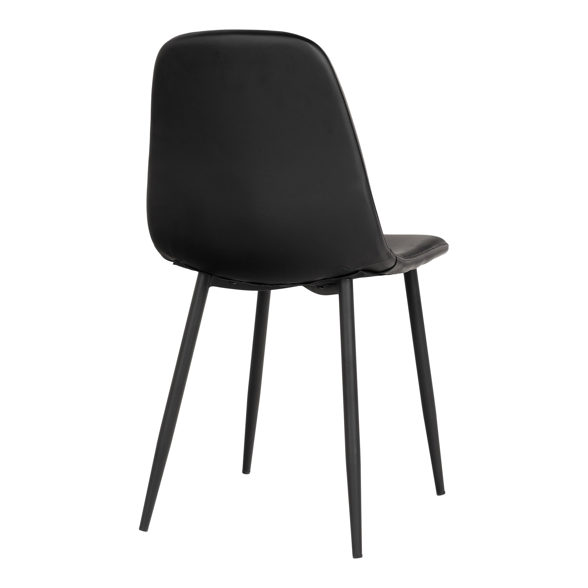 QUVIO Eetkamerstoel Paris – Zwart – Set van 2