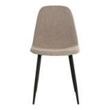 QUVIO Eetkamerstoel Paris – Taupe – Set van 2