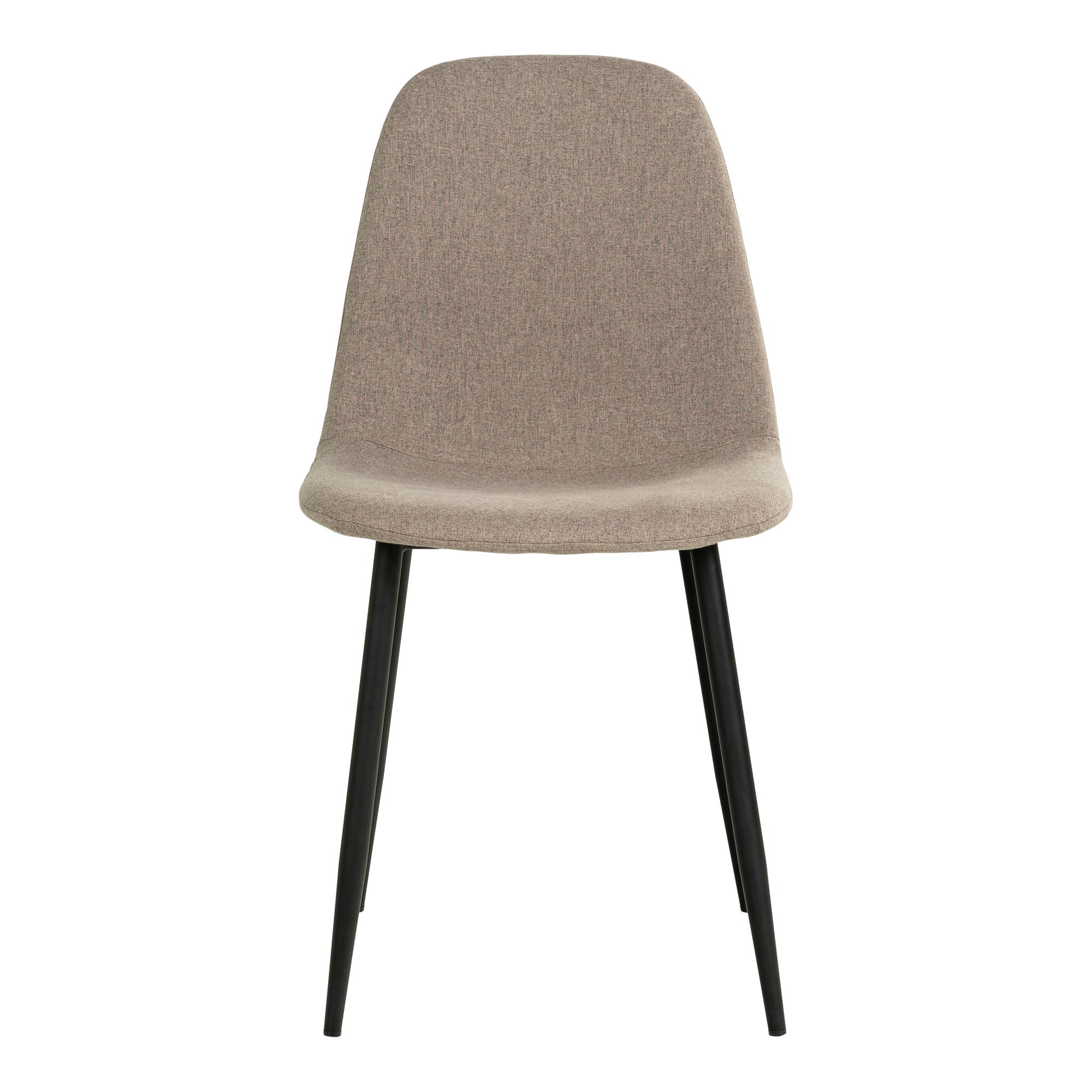 QUVIO Eetkamerstoel Paris – Taupe – Set van 2