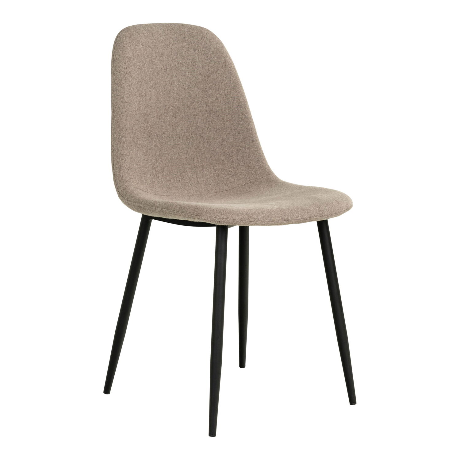 QUVIO Eetkamerstoel Paris – Taupe – Set van 2
