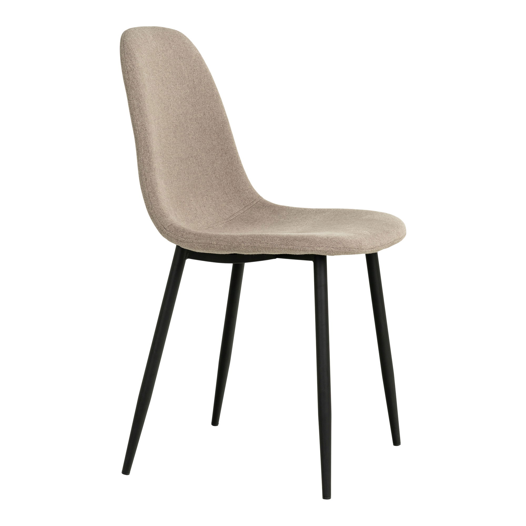QUVIO Eetkamerstoel Paris – Taupe – Set van 2