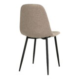 QUVIO Eetkamerstoel Paris – Taupe – Set van 2