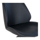 QUVIO Eetkamerstoel Monte Carlo – Zwart – Draaibaar – Ergonomisch Design – Set van 2