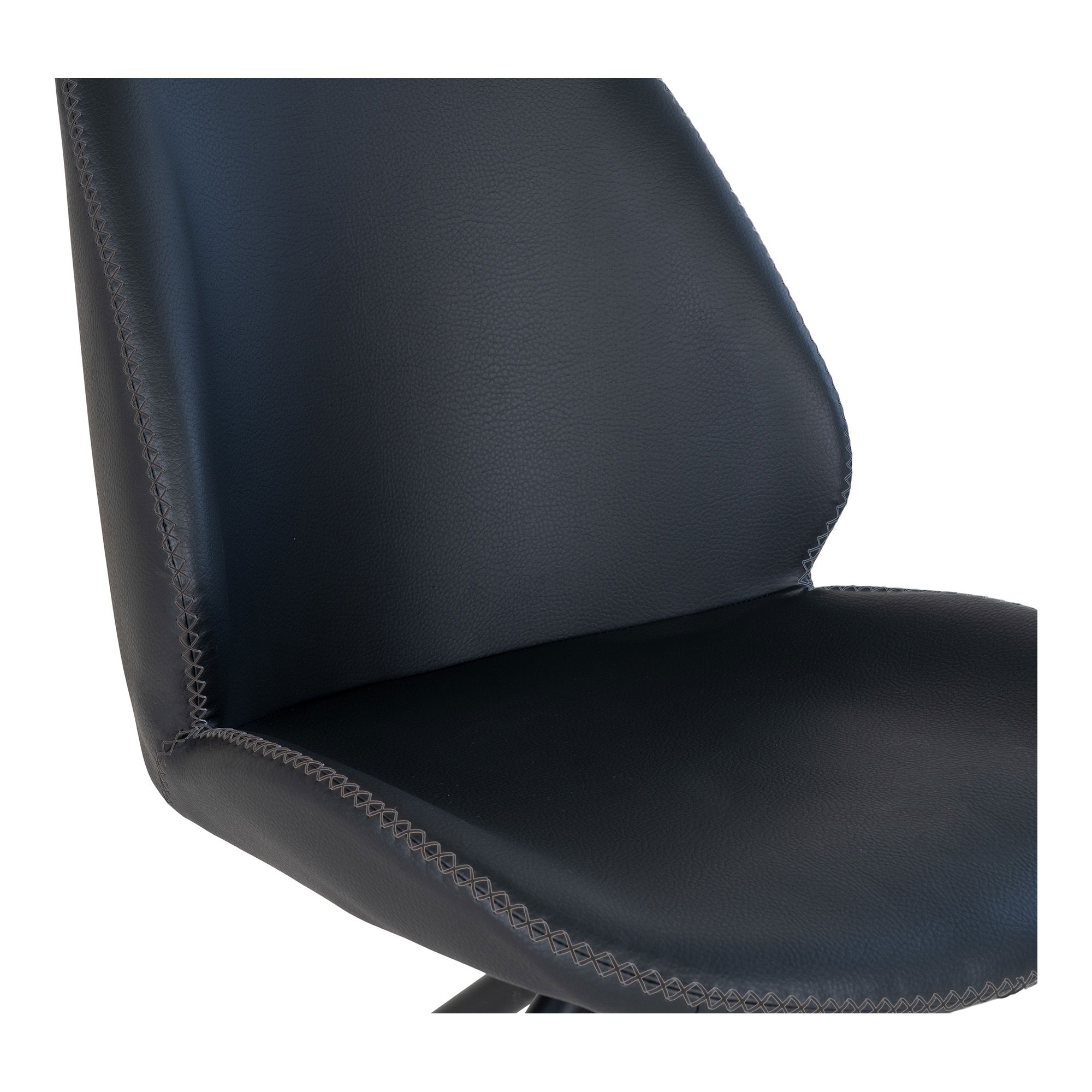 QUVIO Eetkamerstoel Monte Carlo – Zwart – Draaibaar – Ergonomisch Design – Set van 2
