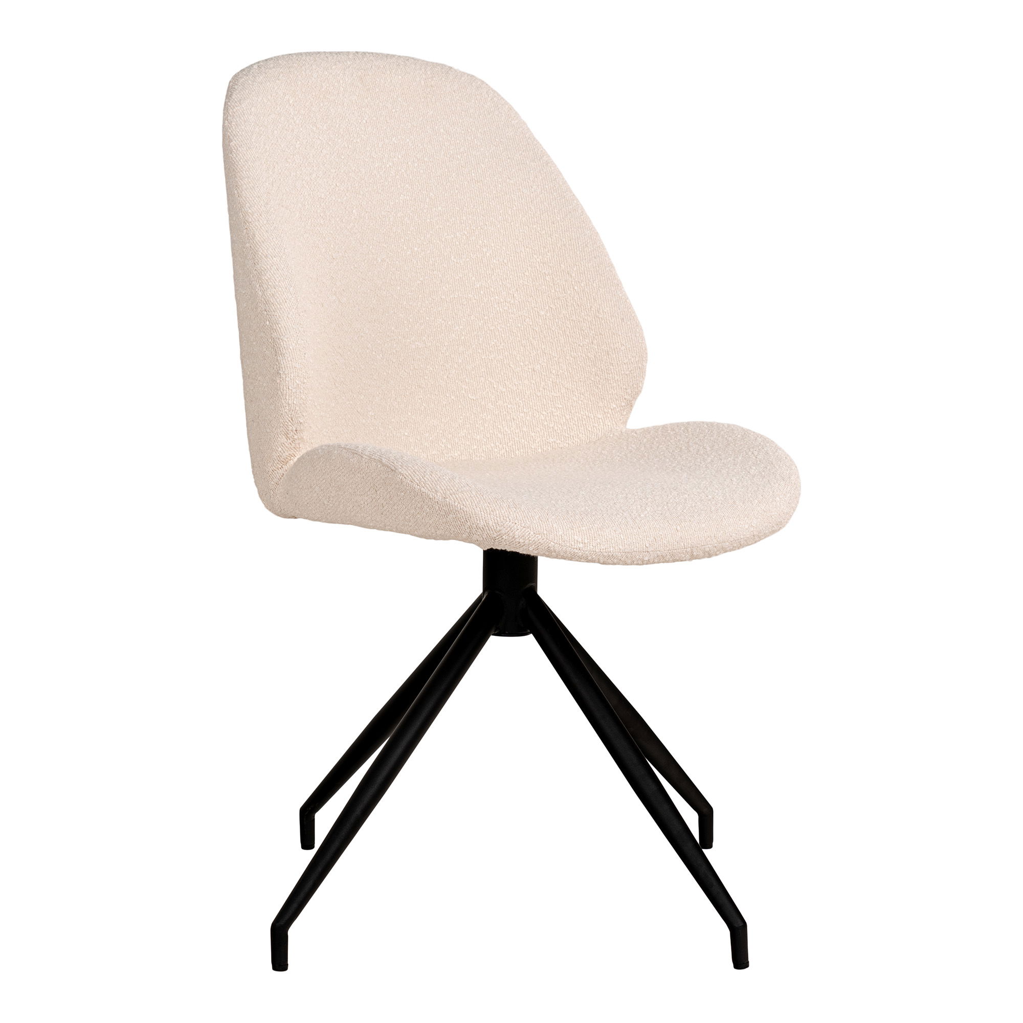 QUVIO Eetkamerstoel Wenen – Vintage Bruin PU-leer – Zwarte Stalen Poten – Set van 2