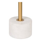 QUVIO Bijzettafel – Marmer – Ø41×58 cm – Goud