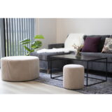 QUVIO Salontafel Gothenburg – Zwart – 60x90x45 cm – Staal en Spaanplaat
