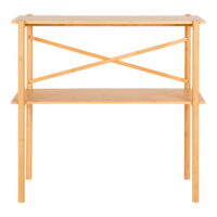 QUVIO Bijzettafel – Bamboe – 83x32x80,5 cm – Naturel