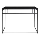 QUVIO Zwart bureau – 100x45x75 cm – Staal – Zwart