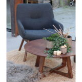 QUVIO Rond vloerkleed -Jute – Ø150 cm -Naturel
