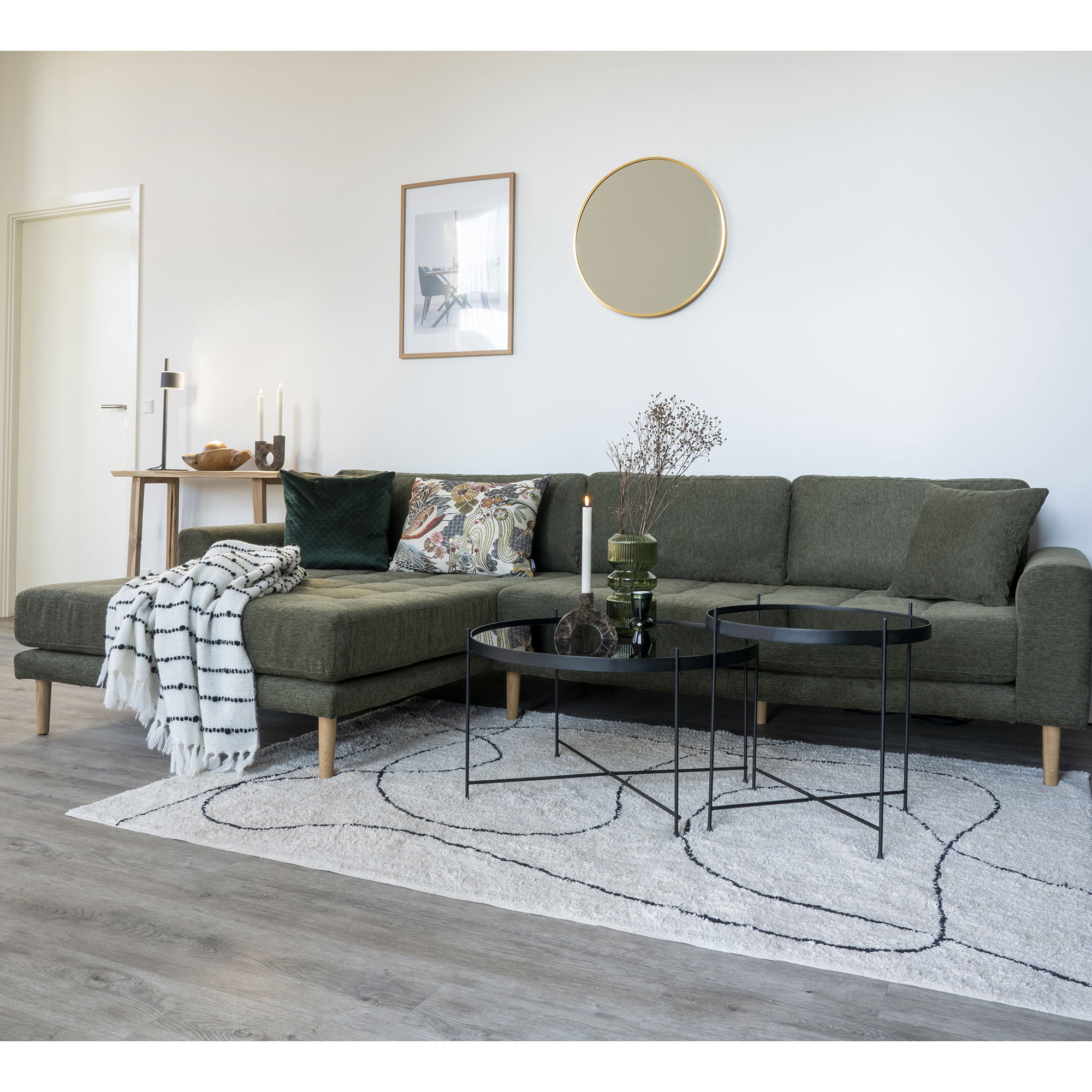QUVIO Vloerkleed Tampa – 200×300 cm – 100% Katoen – Wit