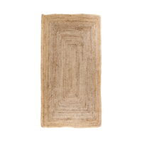 QUVIO Vloerkleed Bombay – Gevlochten Jute – 65×135 cm – Natuurlijk Kleur