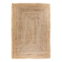 QUVIO Gevlochten Jute Vloerkleed – Naturel – 180×240 cm