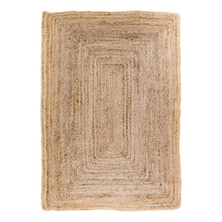QUVIO Gevlochten Jute Vloerkleed – Naturel – 180×240 cm