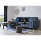QUVIO Vloerkleed Havana – Blauw – 160×230 cm