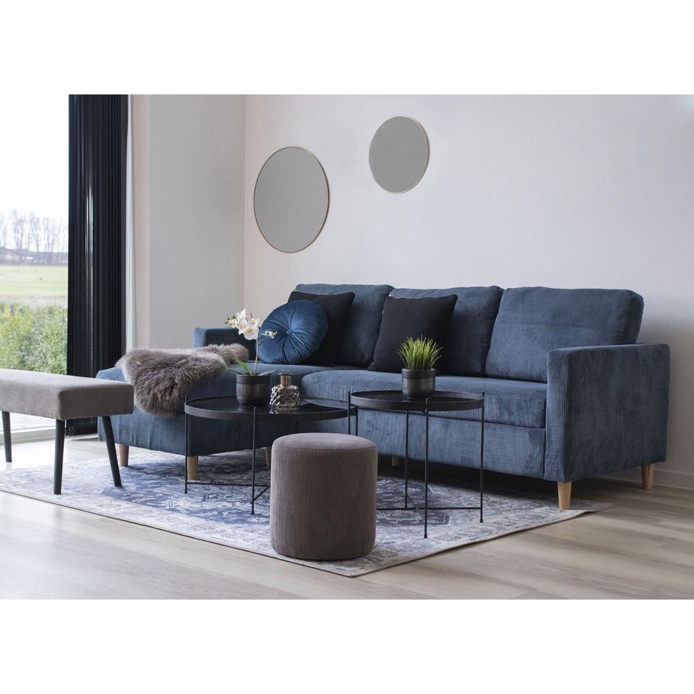 QUVIO Vloerkleed Havana – Blauw – 160×230 cm