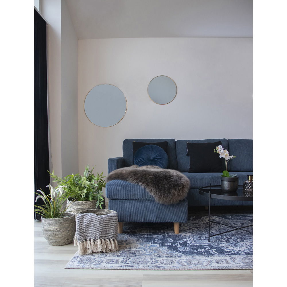 QUVIO Vloerkleed Havana – Blauw – 160×230 cm