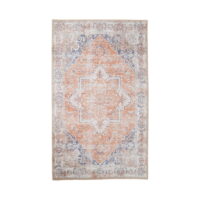 QUVIO Vloerkleed Havana – Oranje/Blauw – 160×230 cm
