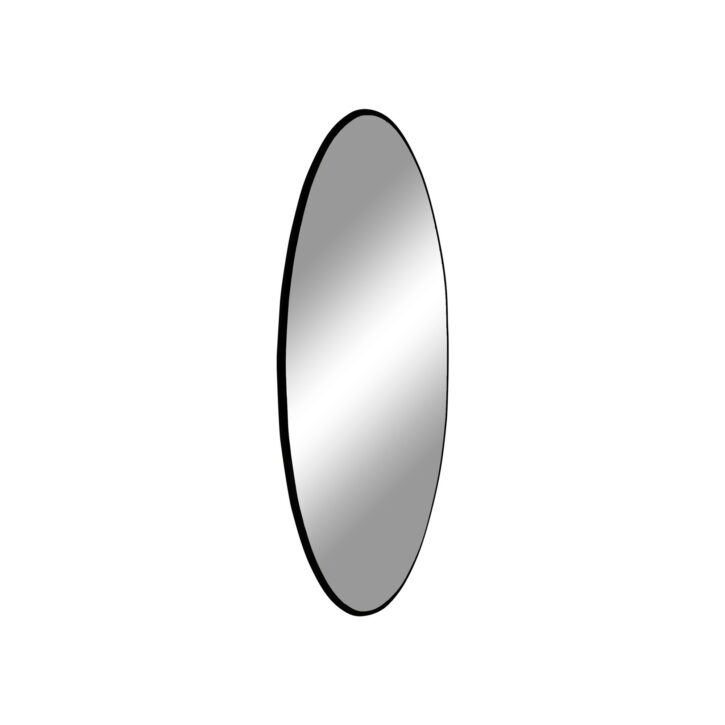 QUVIO Spiegel rond – Ø 60 cm – Zwart