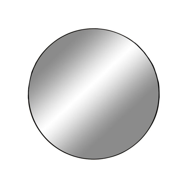 QUVIO Spiegel rond – Ø 60 cm – Zwart