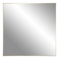 QUVIO Spiegel vierkant – Staal – 60×60 cm – Messing