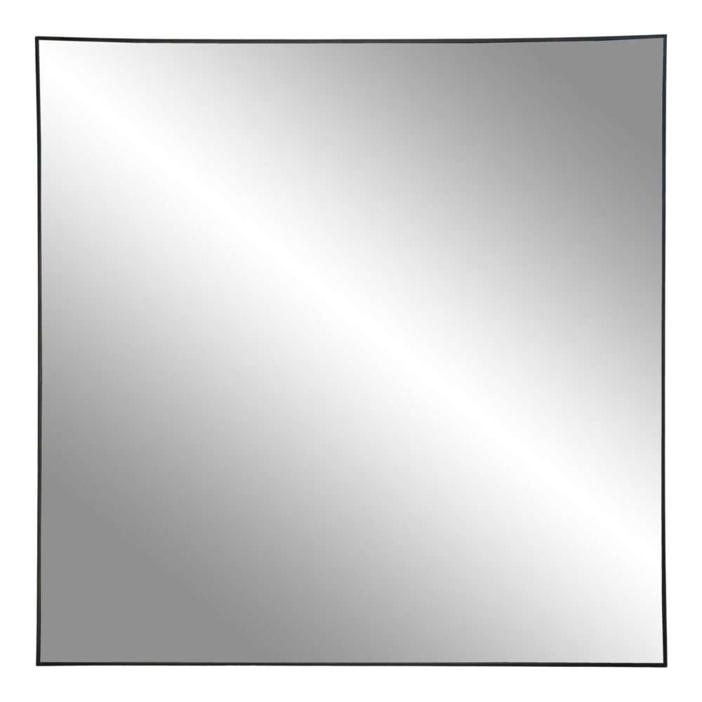 QUVIO Vierkante spiegel – Staal – 60×60 cm – Zwart