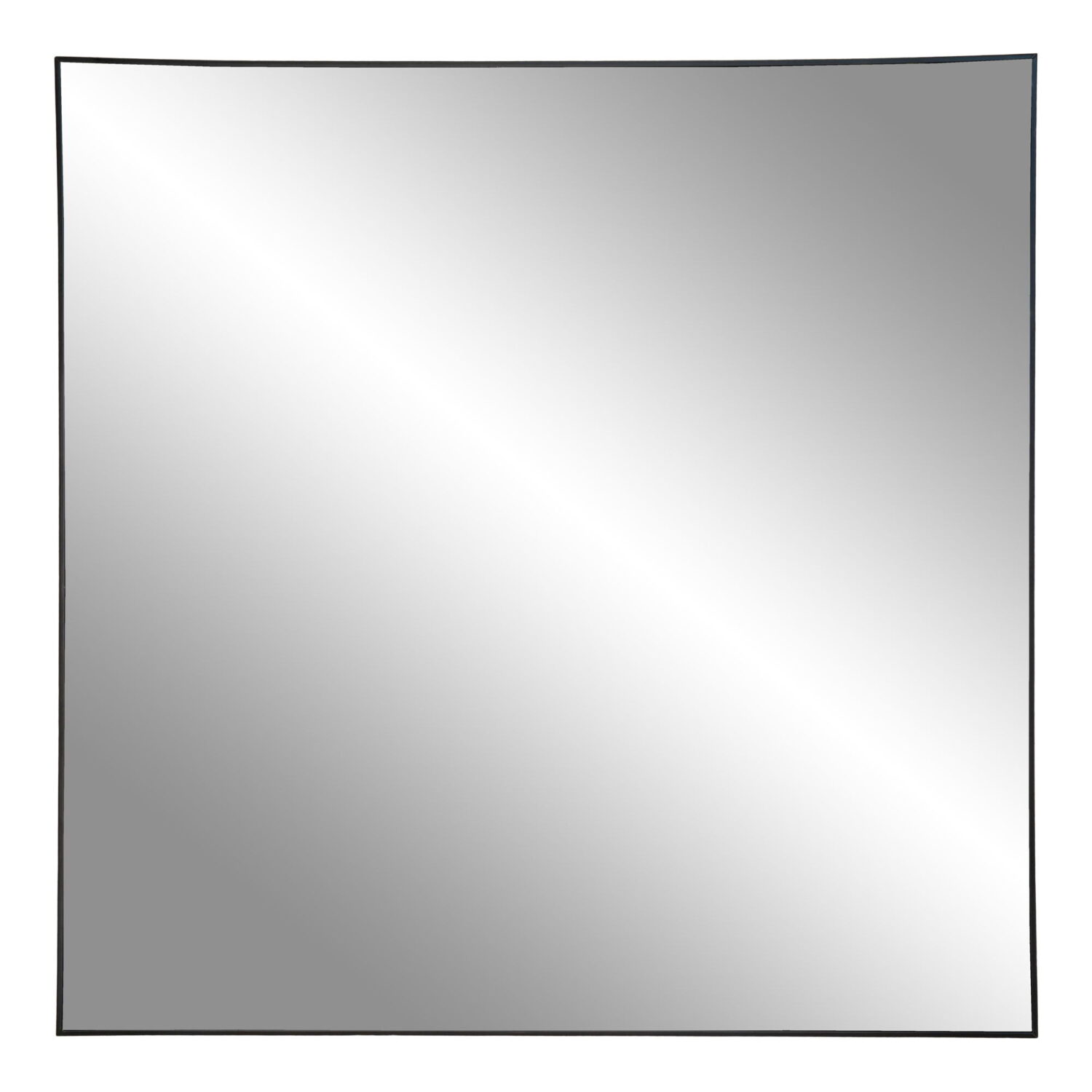 QUVIO Vierkante spiegel – Staal – 60×60 cm – Zwart