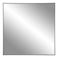 QUVIO Vierkante spiegel – Staal – 60×60 cm – Zwart