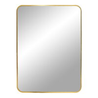 QUVIO Spiegel  rechthoek – 50×70 cm – Gouden rand