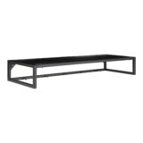 QUVIO Hangende kapstok – Zwart – Staal en Spaanplaat – 80x28x12 cm