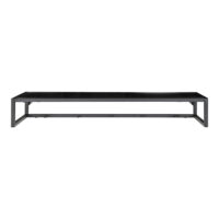 QUVIO Hangende kapstok – Zwart – Staal en Spaanplaat – 80x28x12 cm