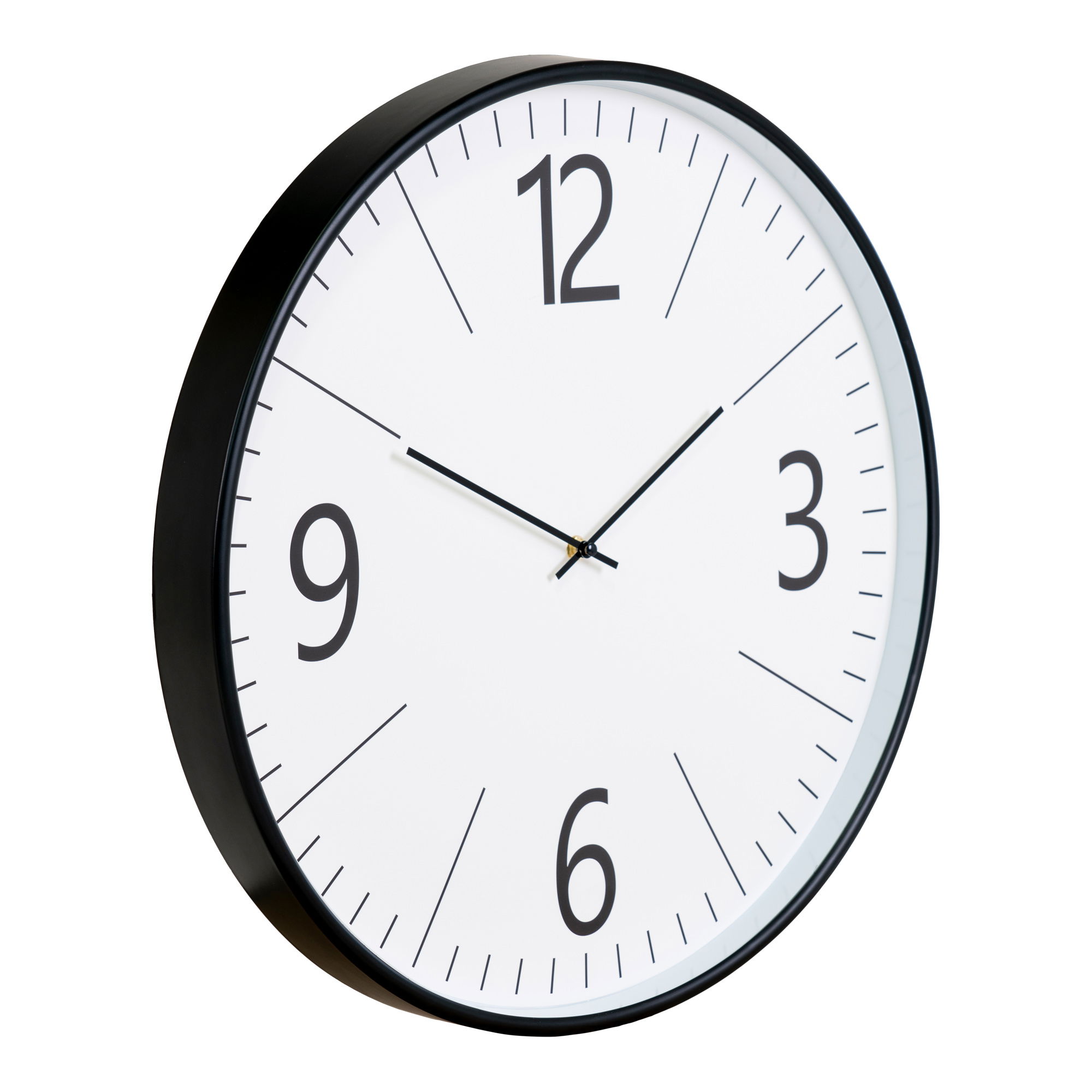 QUVIO Wandklok Lissabon – Stijlvol en Functioneel – Zwart-Wit Design – 51 cm
