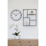QUVIO Wandklok Londen – Stijlvol en Functioneel – Grijs – 35 cm