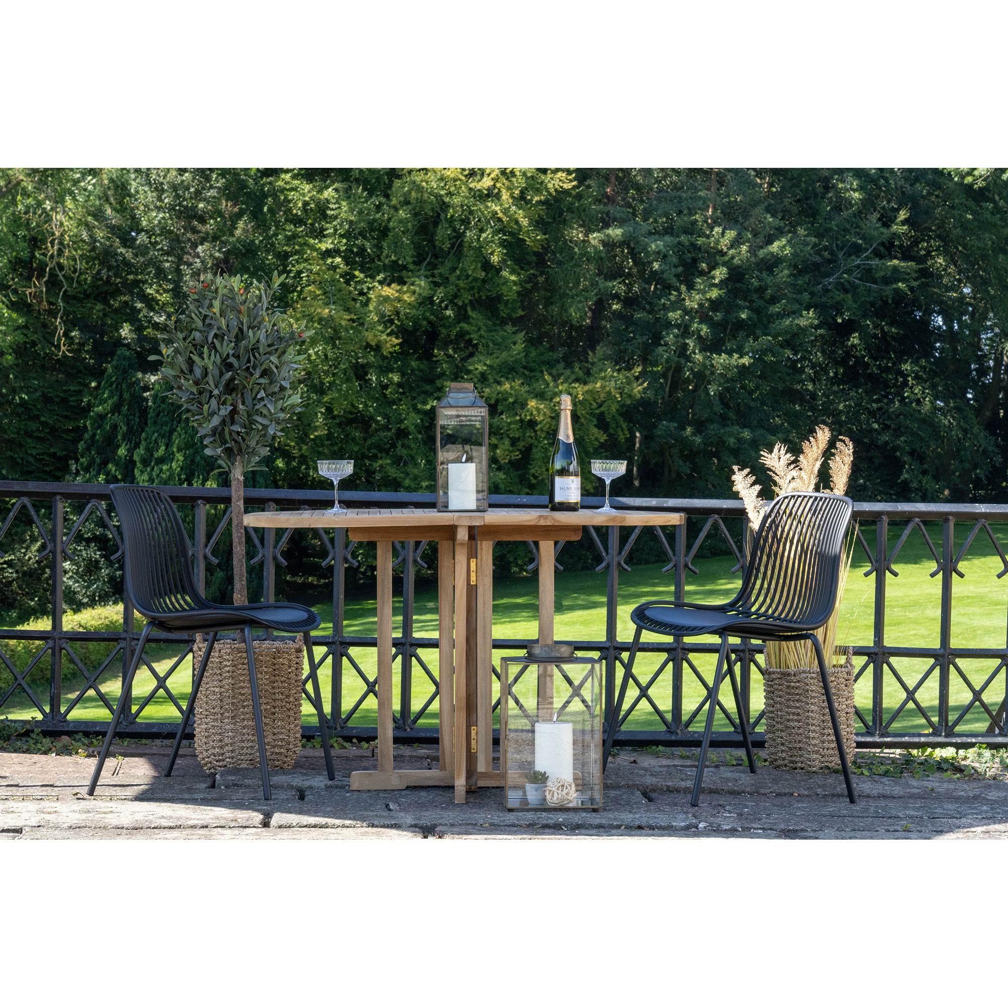 QUVIO Manden met handvaten  – Naturel- Zeegras – Set van 3