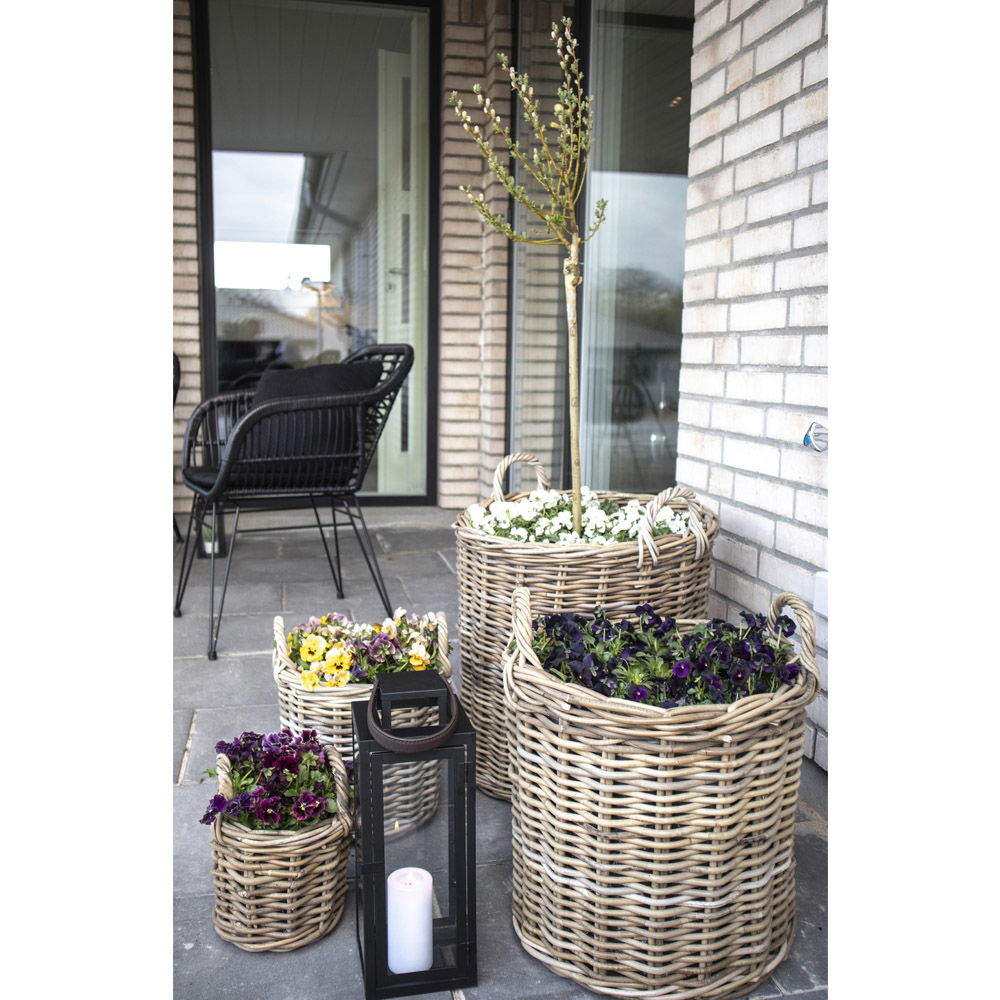 QUVIO Baskets Lisbon – Stijlvolle en Praktische Opbergmanden – Set van 4