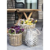 QUVIO Baskets Lisbon – Stijlvolle en Praktische Opbergmanden – Set van 4