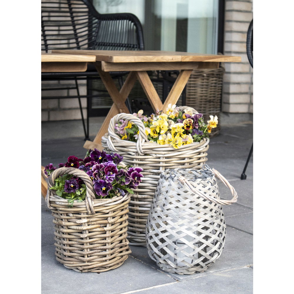 QUVIO Baskets Lisbon – Stijlvolle en Praktische Opbergmanden – Set van 4