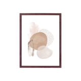 QUVIO Fotolijsten Set – Donkerbruin – MDF en Glas – 30×21 cm en 40×30 cm – Set van 3
