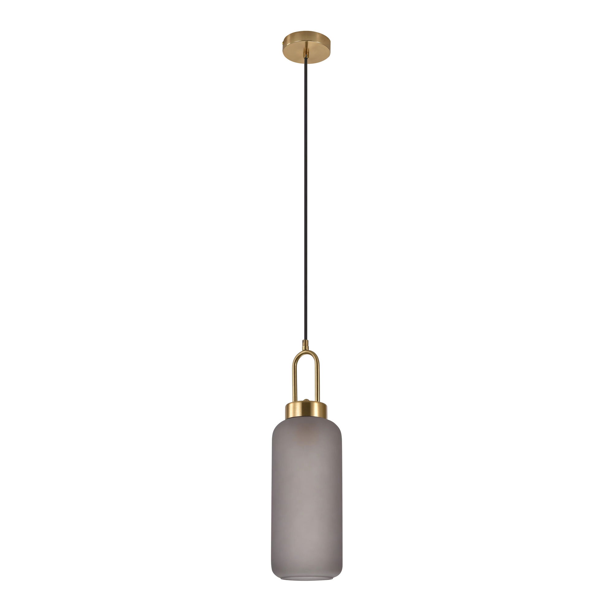 QUVIO Hanglamp retro – 3 lichtspunt – 3 verschillende glazen kappen – D 40 cm