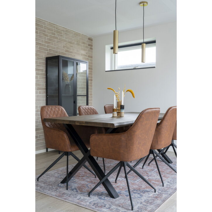 QUVIO Gouden hanglamp – Staal – 120 cm snoer