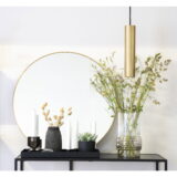 QUVIO Gouden hanglamp – Staal – 120 cm snoer