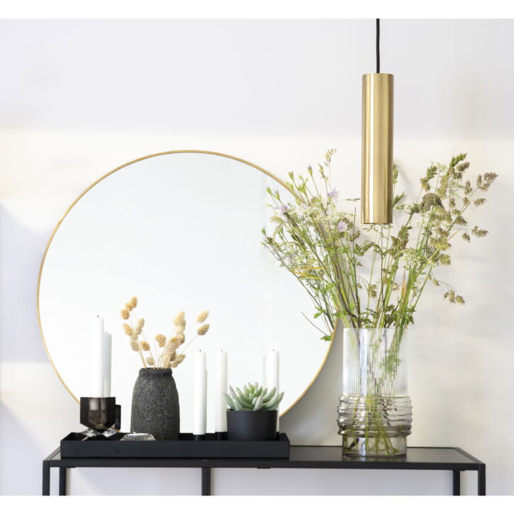 QUVIO Gouden hanglamp – Staal – 120 cm snoer