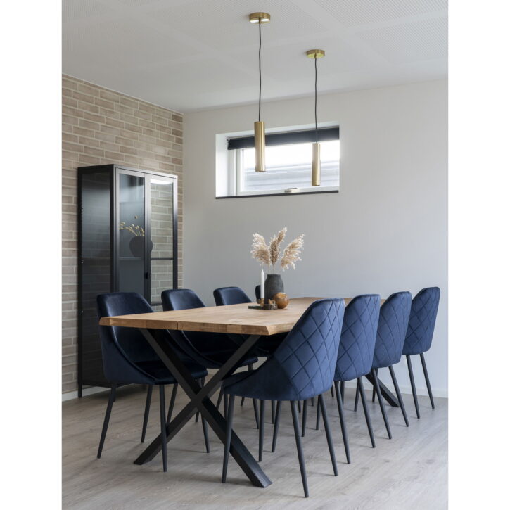 QUVIO Gouden hanglamp – Staal – 120 cm snoer