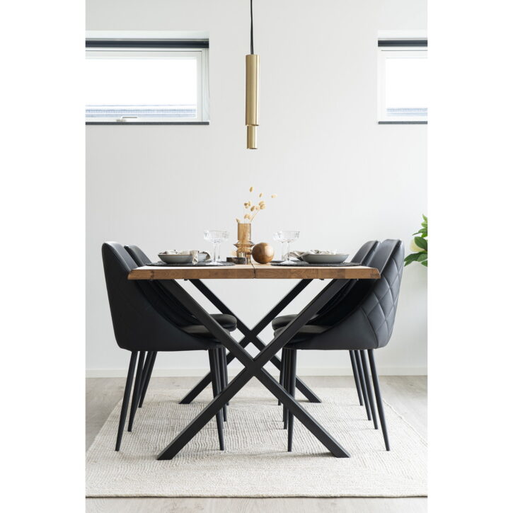 QUVIO Gouden hanglamp – Staal – 120 cm snoer